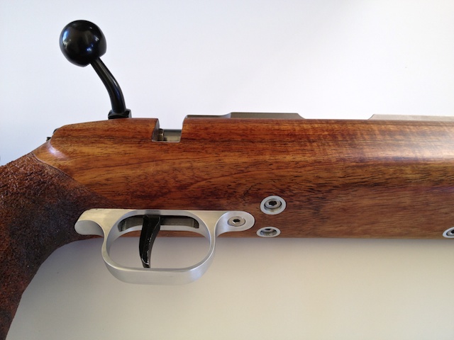 Koa Smallbore Rifle w 2000 Anschutz Action IMG_3863