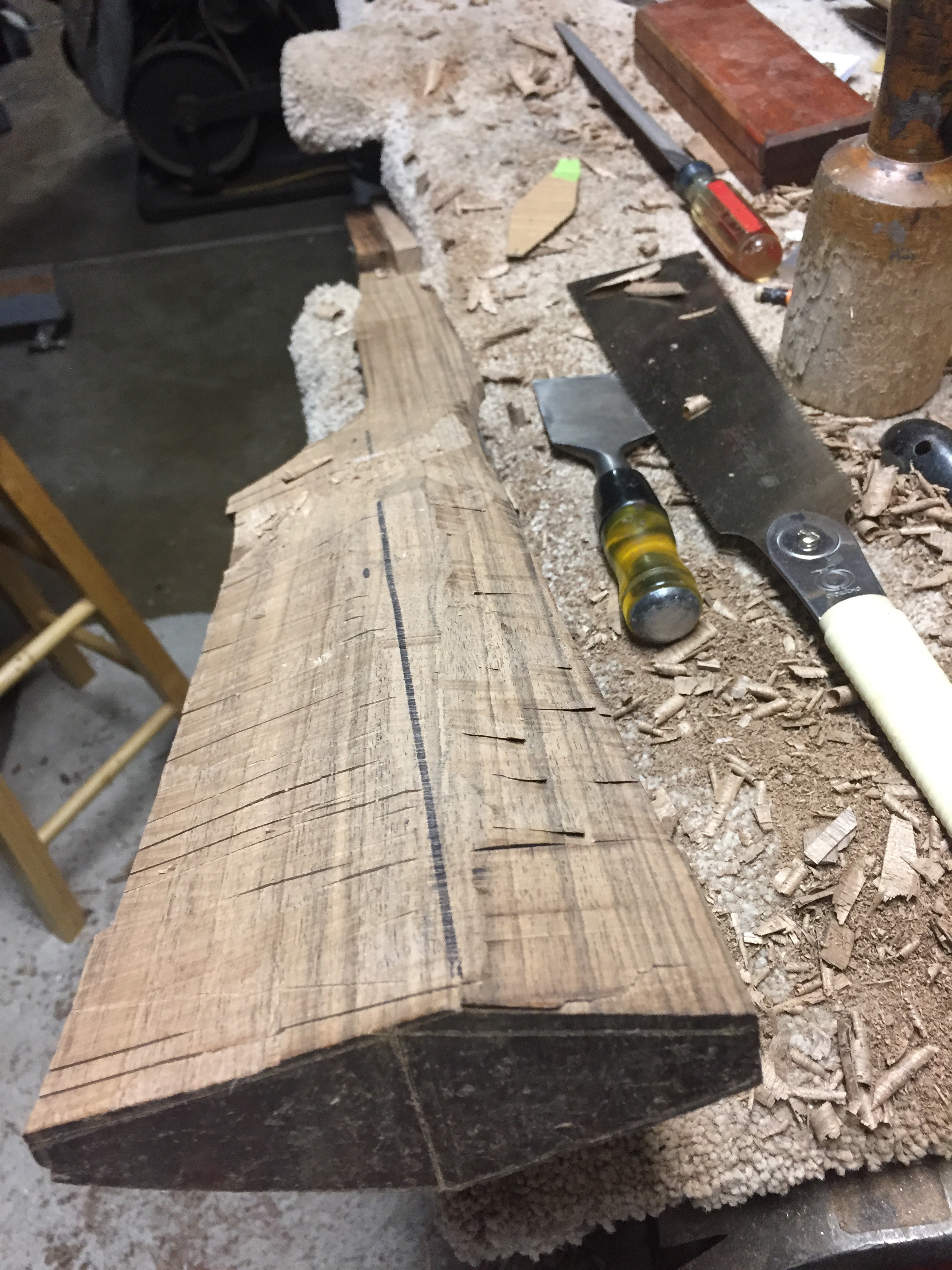 Hand Carved English Walnut Stock with Turbo Action | Doan Trevor Custom ...